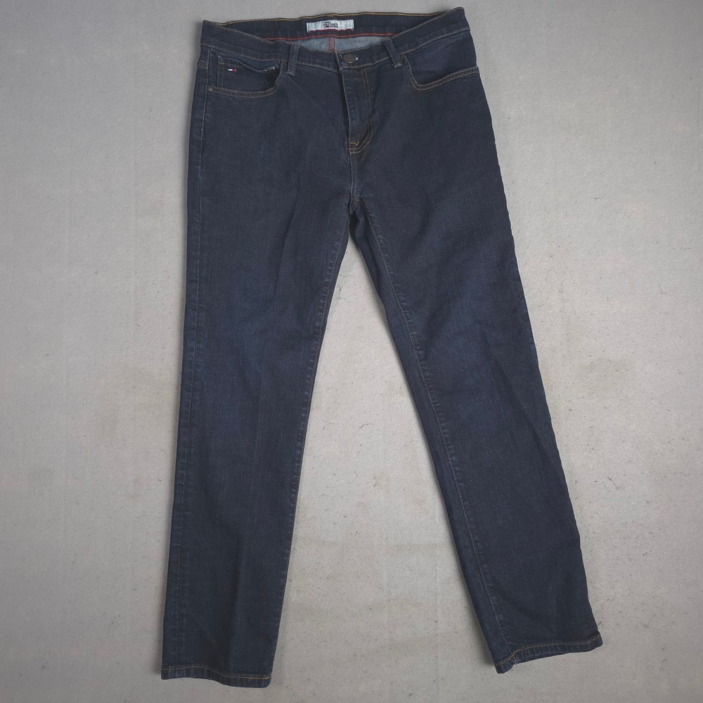 Tommy Hilfiger Denim Men‎ Slim Fit Dark Wash Jeans Size 33x30